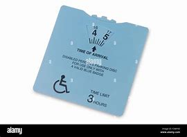 Image result for Round Disabled Parking Disc