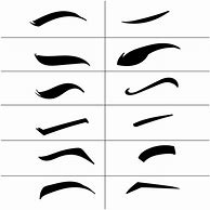 Image result for Small Eyebrow Stencils