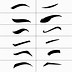 Image result for Free Online Printable Eyebrow Stencils