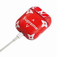 Image result for Red Supreme AirPod Case