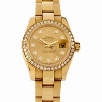 Image result for Diamond Gold Rolex Watch for Women