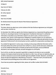 Image result for Demand Letter Example Breach of Contract