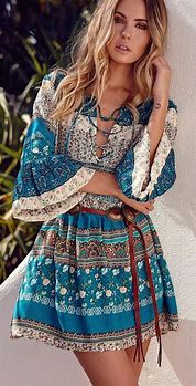 Image result for Bohemian Gypsy Style Clothing