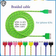 Image result for Braided iPhone Cable Yellow
