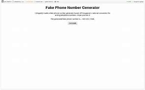 Image result for Fake Phone Number