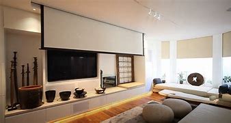 Image result for Retractable TV Projector Screen