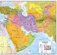 Image result for Map Middle East Russia