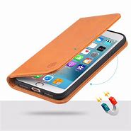 Image result for iPhone 8 Plus Wallet Case Genuine Leather