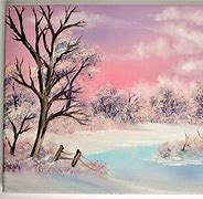 Image result for Bob Ross Pink Painting