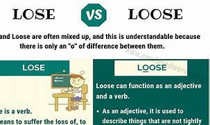 Image result for Lose vs Loose Book