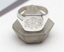 Image result for Sterling Silver Monogram Ring