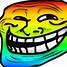 Image result for Rainbow Troll Face Black Background
