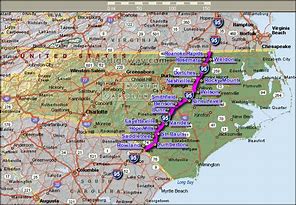 Image result for I-95 South Carolina Map