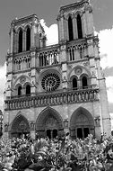 Image result for Notre Dame Black and White