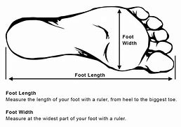 Image result for Measure Foot for Wide Inches