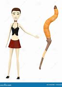 Image result for Cartoon Girl Worm