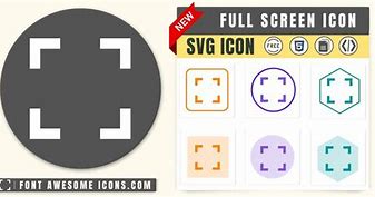 Image result for Full Screen Icon