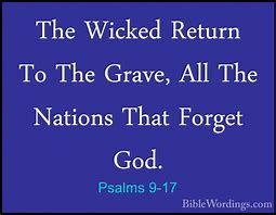 Image result for Psalm 9:17