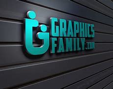 Image result for Wall 3D Logo Mockup PSD