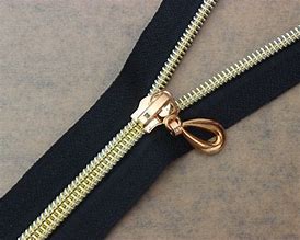 Image result for Black Gold Zipper Detail