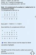 Image result for Binary Subtraction Using 2's Complement