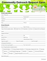 Image result for Community Outreach Request Form