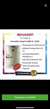 Image result for Sharp Fua80ew Air Purifier