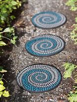 Image result for Recycled Tire Stepping Stones