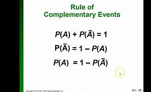 Image result for Complement Probability