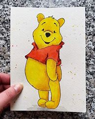 Image result for Winnie the Pooh Watercolor Sketch