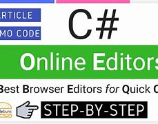 Image result for C# Editor