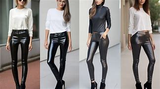 Image result for Patent Leather Leggings