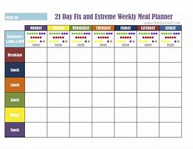 Image result for 21-Day Fix Schedule