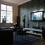Image result for TV Next to Stone Fireplace