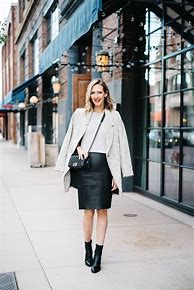 Image result for Leather Pencil Skirt Boots