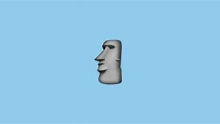 Image result for Gold Moai Emoji