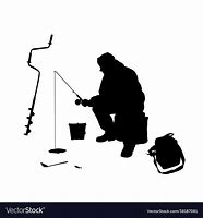 Image result for Ice Fishing Man SVG