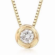 Image result for Diamond Solitaire Bezel Necklace