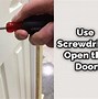 Image result for How to Open a Door with a Broken Latch