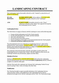 Image result for Landscaping Contract Agreement Samples