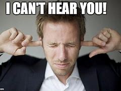 Image result for Can't Hear You Meme