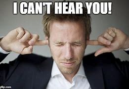 Image result for I Can't Hear You Meme Blame