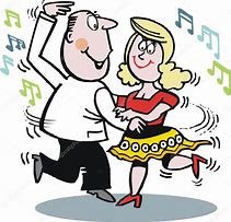 Image result for Cartoon Image of Couple Dancing