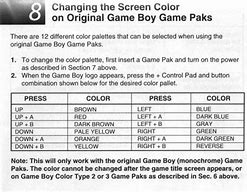 Image result for Gameboy Advance Color Palette