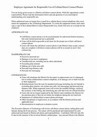 Image result for Employee Cell Phone Agreement Template