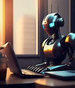 Image result for Robot Working On Computer