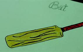 Image result for Cricket Bat Drawing
