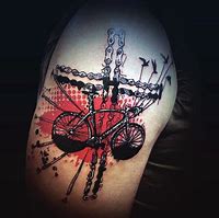 Image result for Bicycle Tattoo Designs