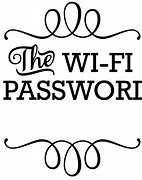 Image result for The Wi-Fi Password Is