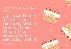 Image result for Thank You Birthday Mes